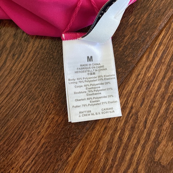 J.Crew Factory High Waist Tie Bikini Bottoms in Radiant Fuchsia Medium - Picture 9 of 12